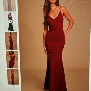 Lulu's maroon/burgundy formal dress